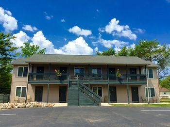 Lucky Horseshoe Cabins Hotell Au Sable Exteriör bild